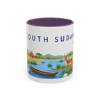 South Sudan Coffee Mug | Travel Souvenir Accent Mug | Country Gift Ceramic Cup 11oz 15oz