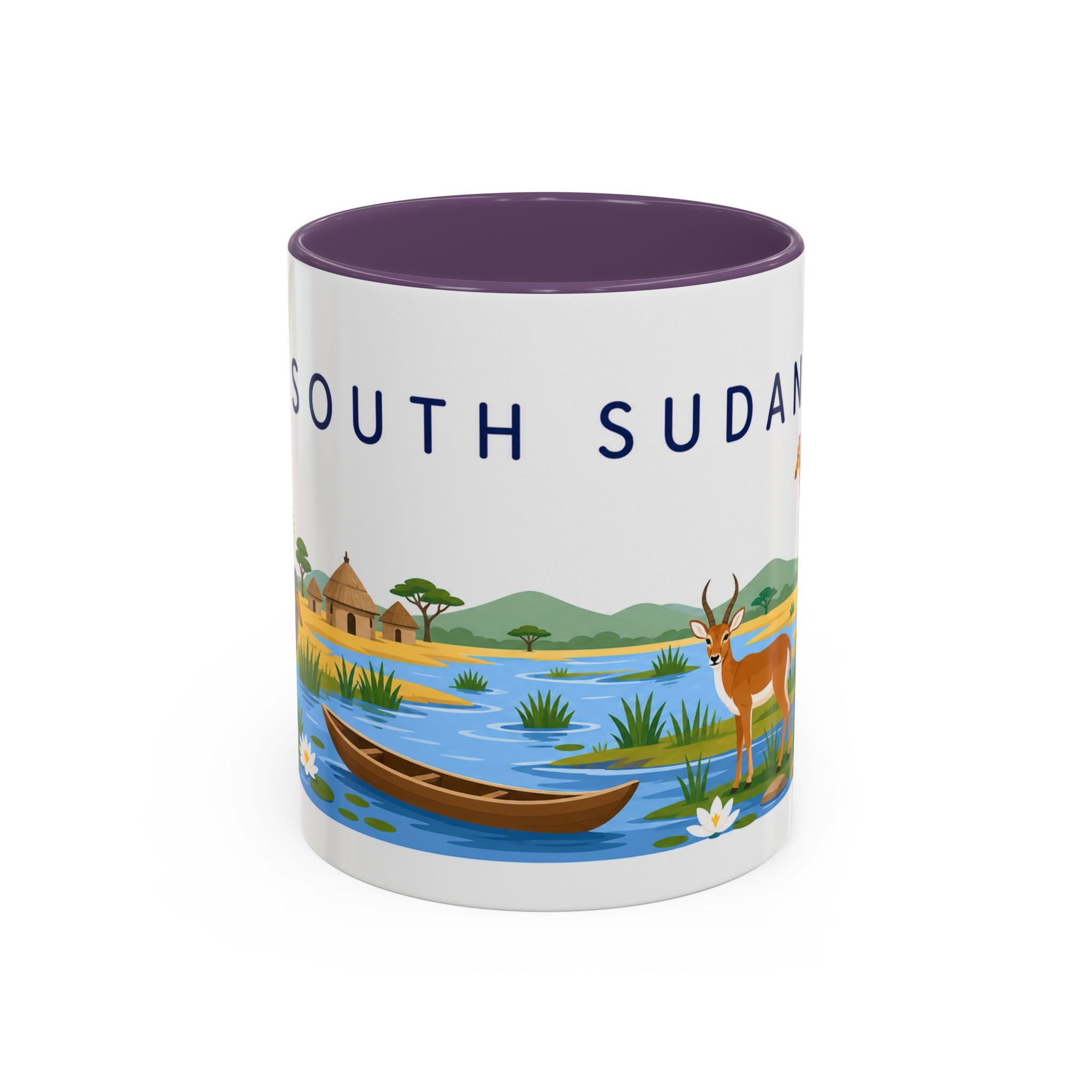 South Sudan Coffee Mug | Travel Souvenir Accent Mug | Country Gift Ceramic Cup 11oz 15oz