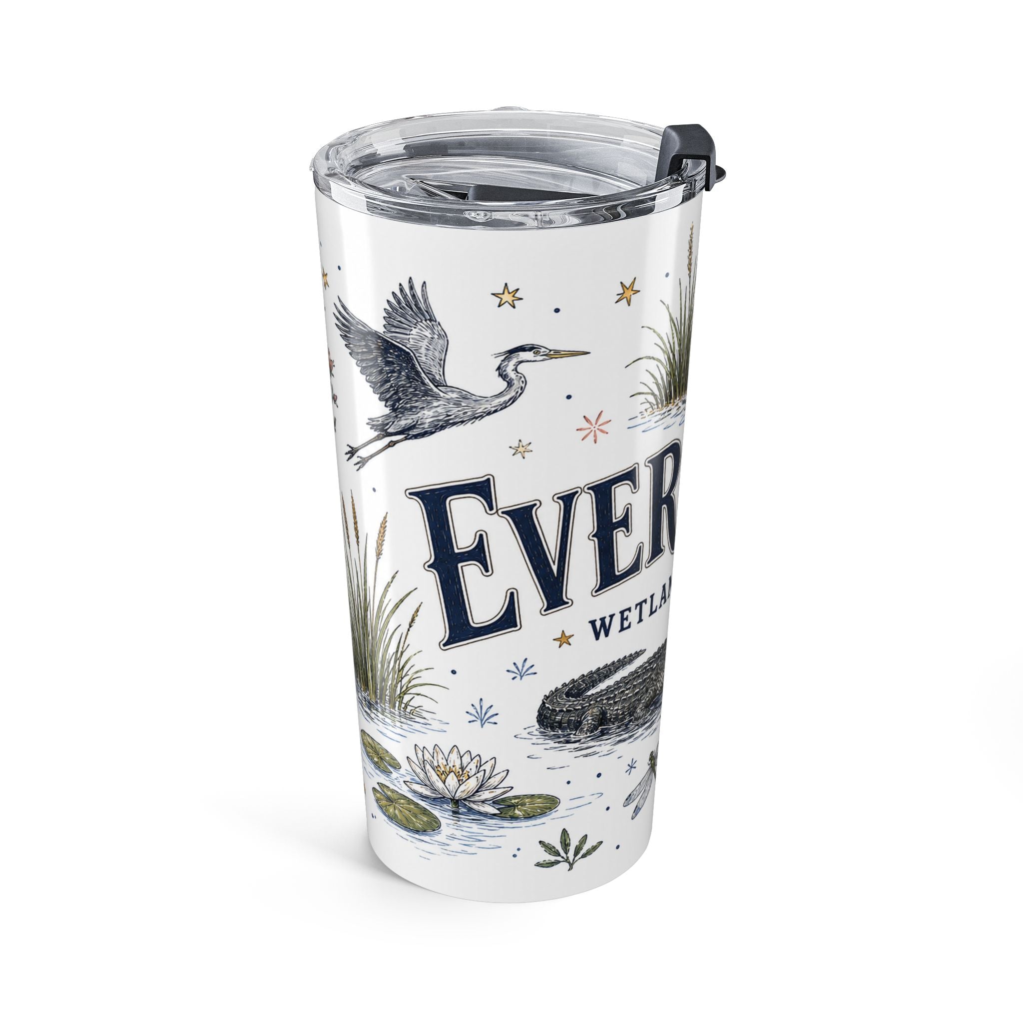 Everglades National Park 20oz Tumbler | Florida Wetlands Wildlife Kayak Gift | Insulated Stainless Steel Travel Cup