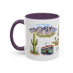 Tucson Illustrated Travel Mug | City Souvenir Accent Coffee Mug | 11oz 15oz Ceramic Cup