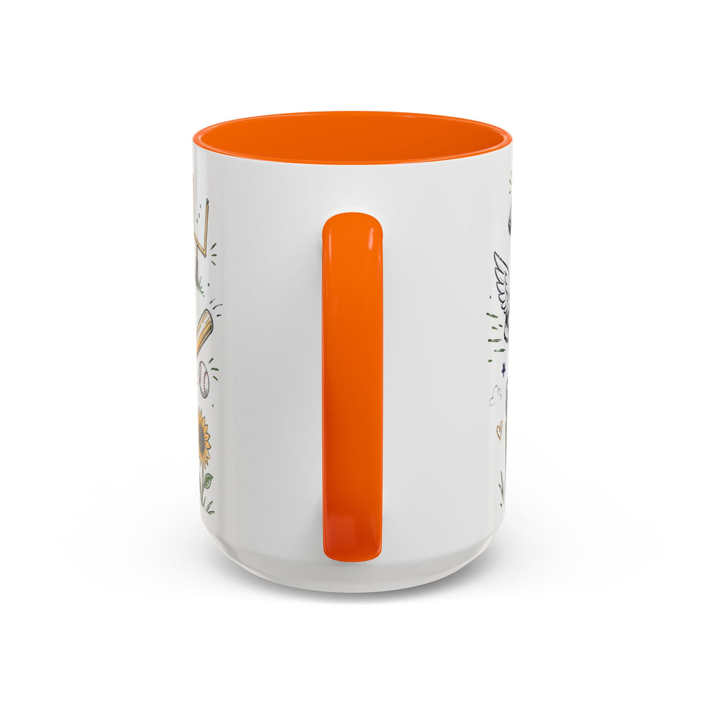 Coach Best Dad On The Field Coffee Mug | Father's Day Gift for Dad | Accent Color Ceramic 11oz 15oz