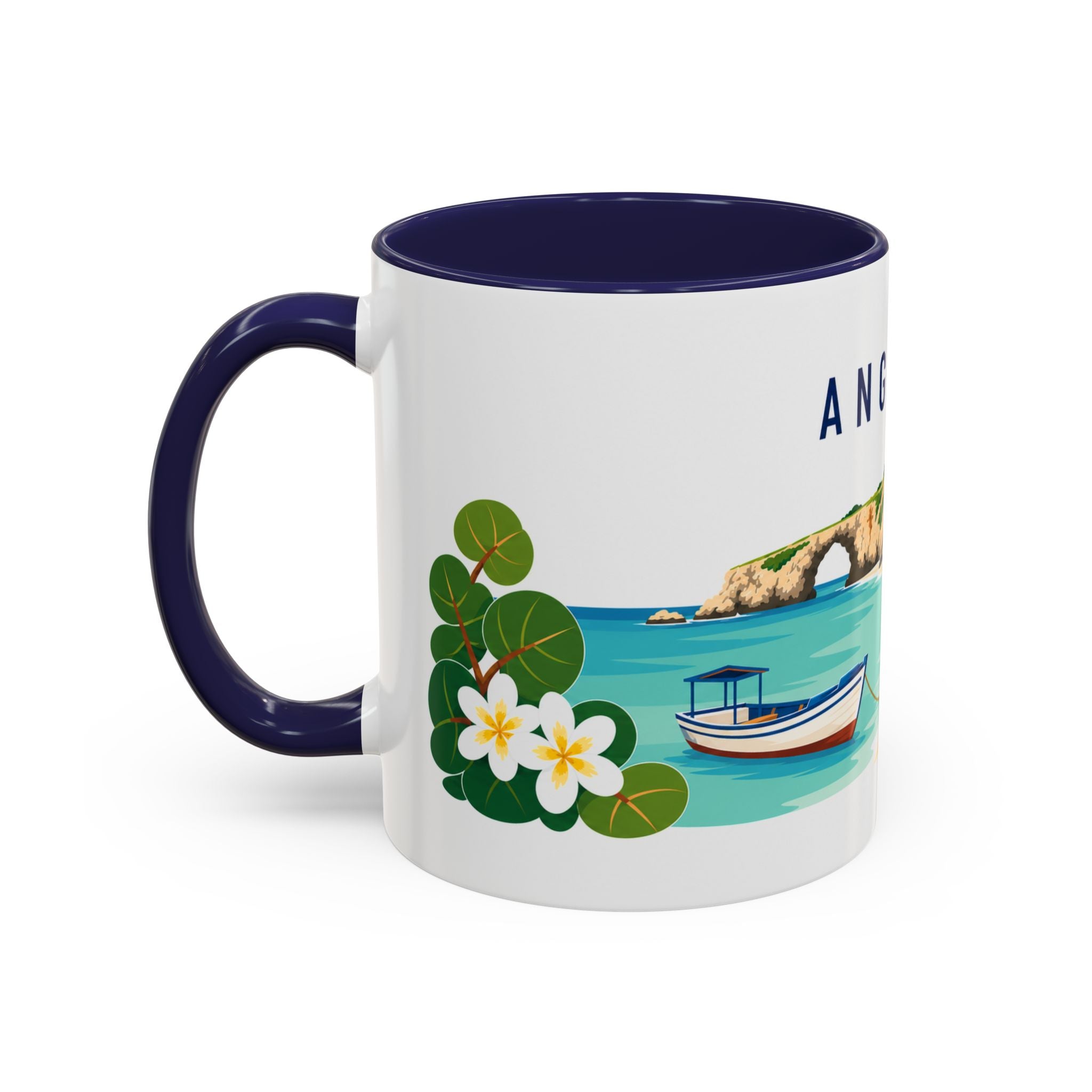Anguilla Coffee Mug | Travel Souvenir Accent Mug | Country Gift Ceramic Cup 11oz 15oz