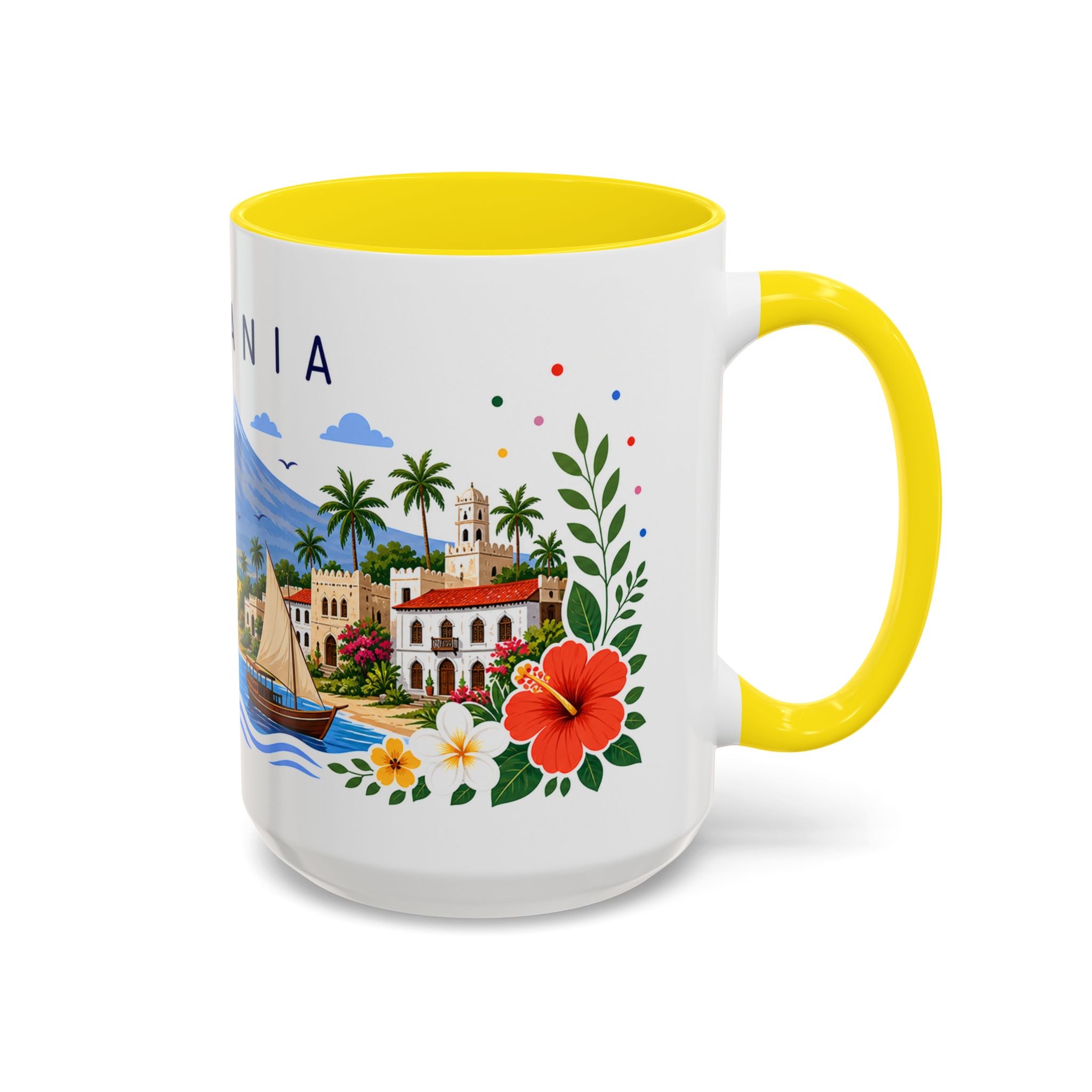 Tanzania Coffee Mug | Travel Souvenir Accent Mug | Place Gift Ceramic Cup 11oz 15oz