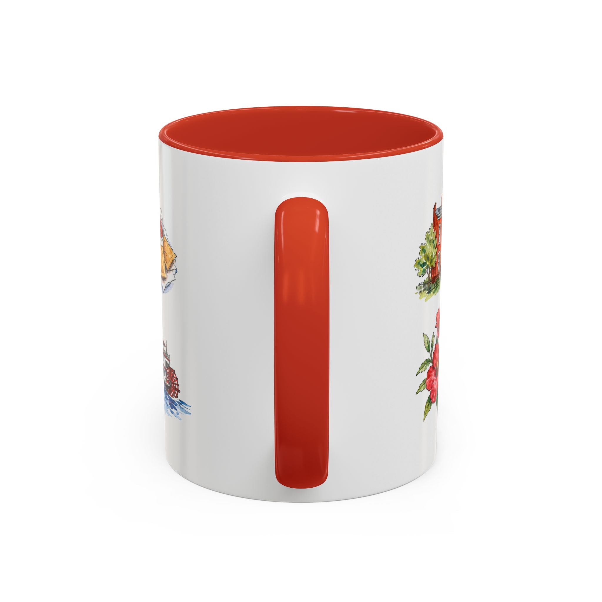 St. Louis Illustrated Travel Mug | City Souvenir Accent Coffee Mug | 11oz 15oz Ceramic Cup