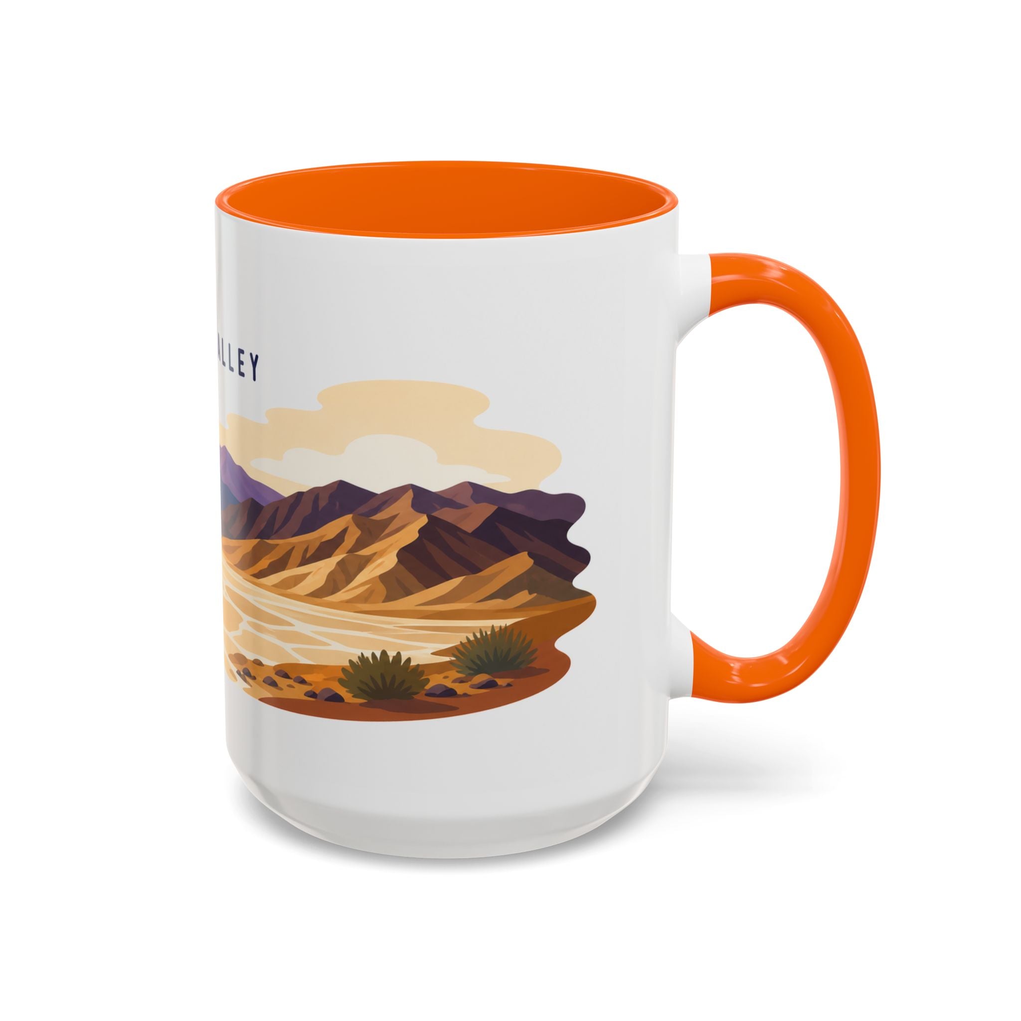 Death Valley National Park Coffee Mug | Solid Color Block Park Souvenir | 11oz 15oz Accent Mug
