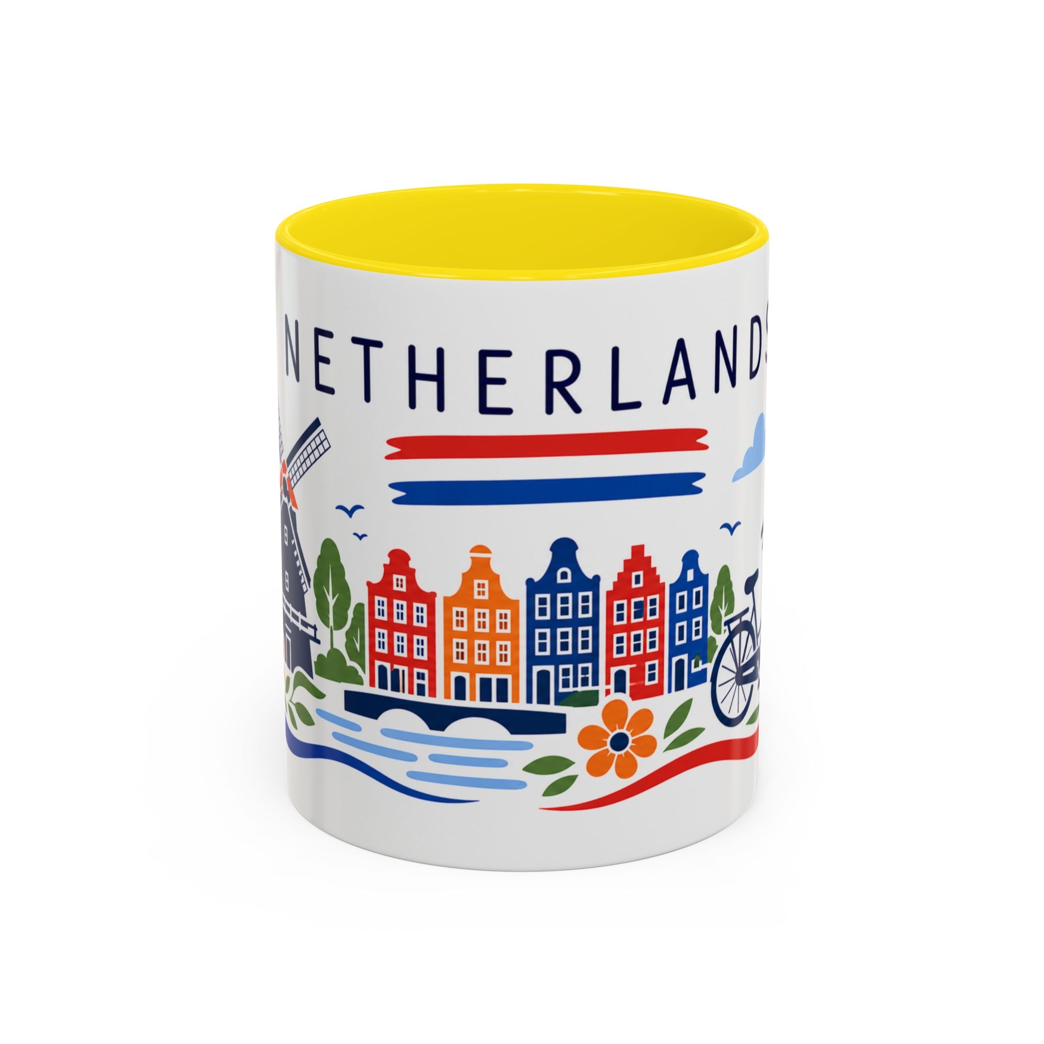 Netherlands Coffee Mug | Travel Souvenir Accent Mug | Country Gift Ceramic Cup 11oz 15oz