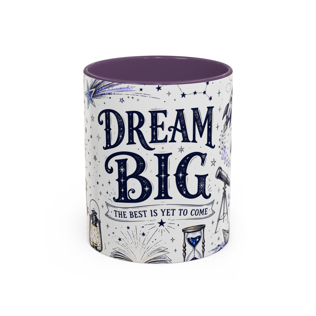 Dream Big Coffee Mug | Class of 2026 Graduation Gift | Accent Color Ceramic 11oz 15oz