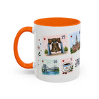 Philadelphia Coffee Mug | Postage Stamp Collage Mug | Travel Souvenir Accent Cup 11oz 15oz