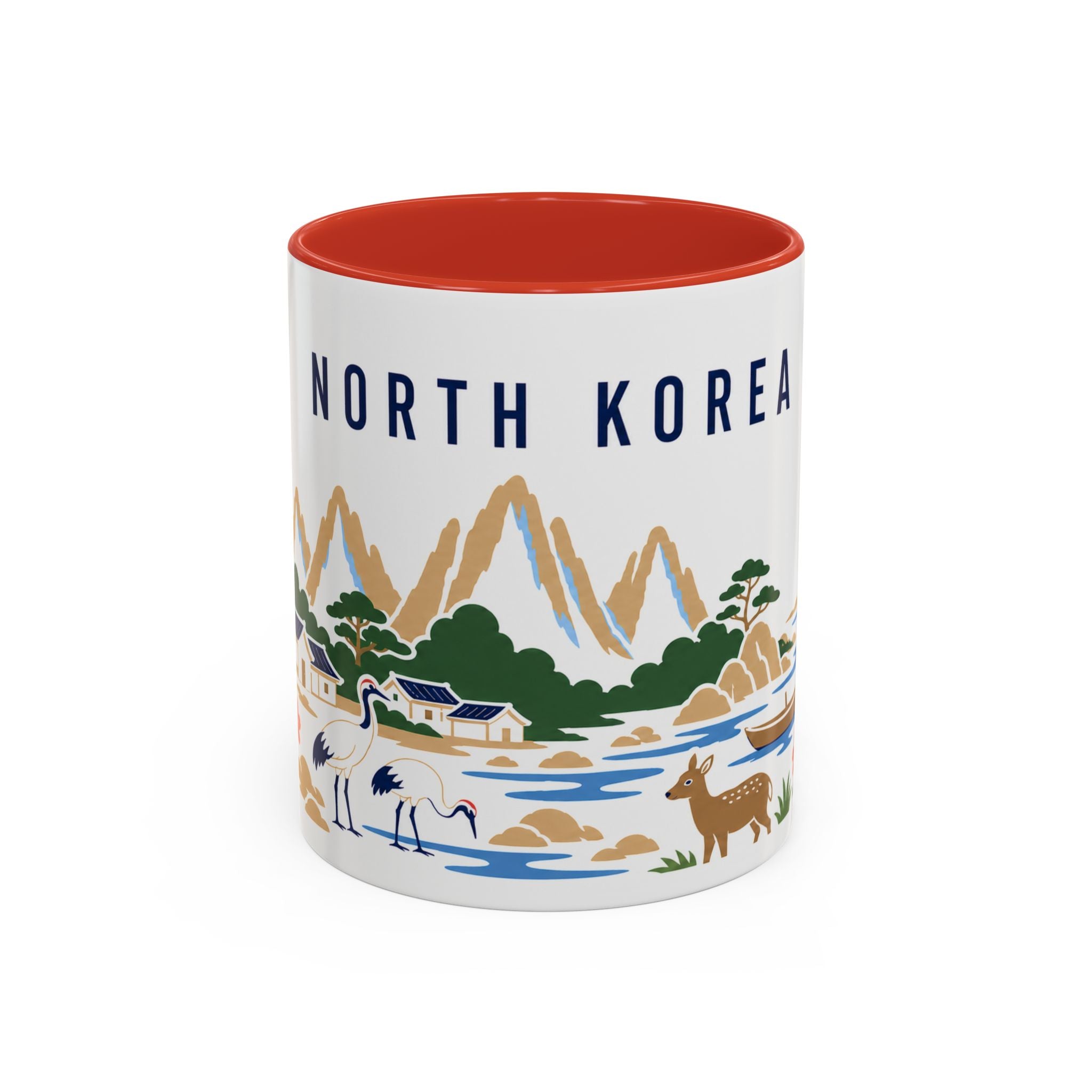 North Korea Coffee Mug | Travel Souvenir Accent Mug | Country Gift Ceramic Cup 11oz 15oz