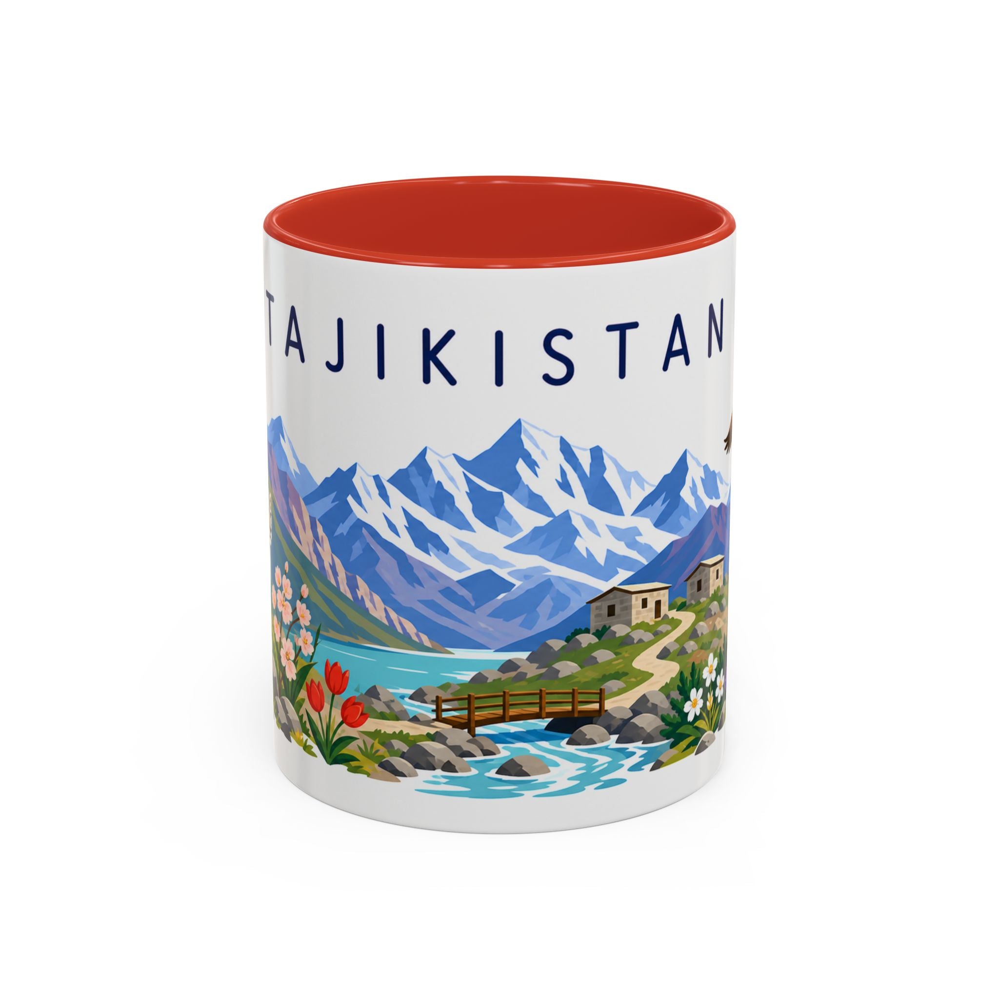 Tajikistan Coffee Mug | Travel Souvenir Accent Mug | Country Gift Ceramic Cup 11oz 15oz