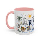 Kinshasa Coffee Mug | DR Congo Souvenir Travel Gift | Accent Color Ceramic 11oz 15oz