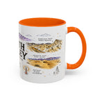 Death Valley National Park Coffee Mug | California Desert Hiking Camping Gift | Accent Color Ceramic 11oz 15oz