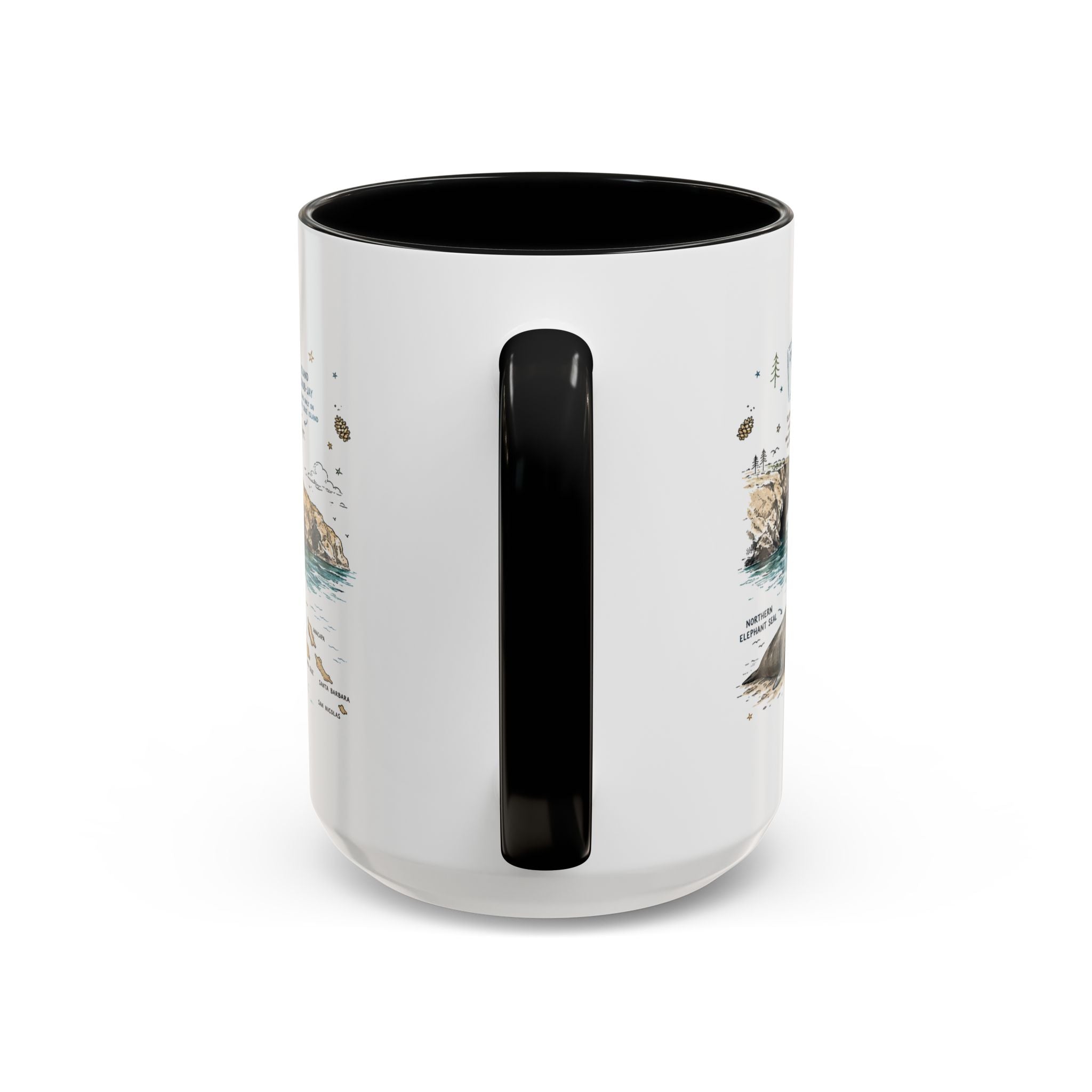 Channel Islands National Park Coffee Mug | California Island Wildlife Marine Gift | Accent Color Ceramic 11oz 15oz