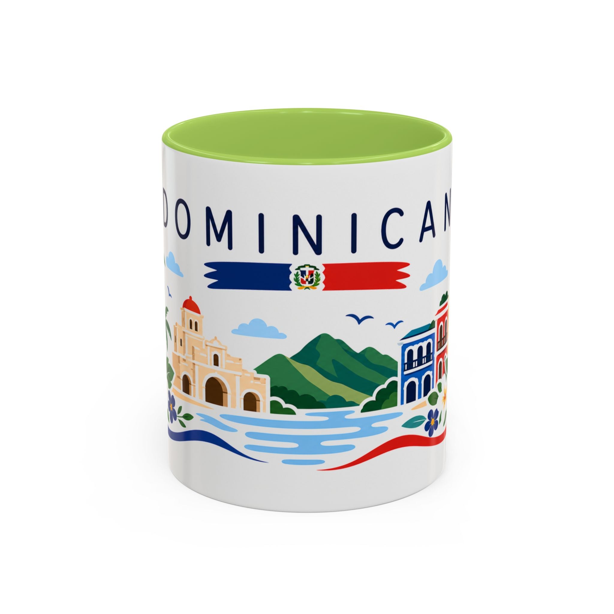 Dominican Republic Coffee Mug | Travel Souvenir Accent Mug | Country Gift Ceramic Cup 11oz 15oz