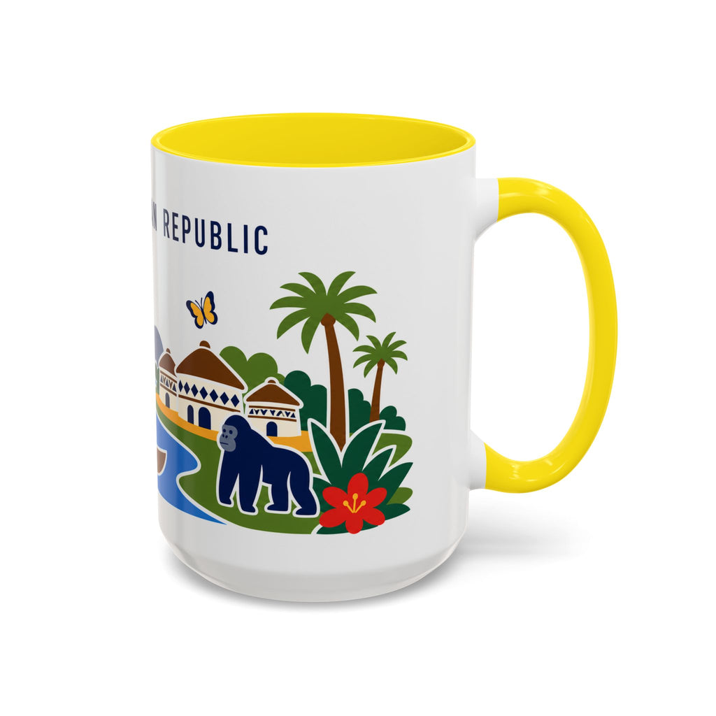 Central African Republic Coffee Mug | Travel Souvenir Accent Mug | Country Gift Ceramic Cup 11oz 15oz