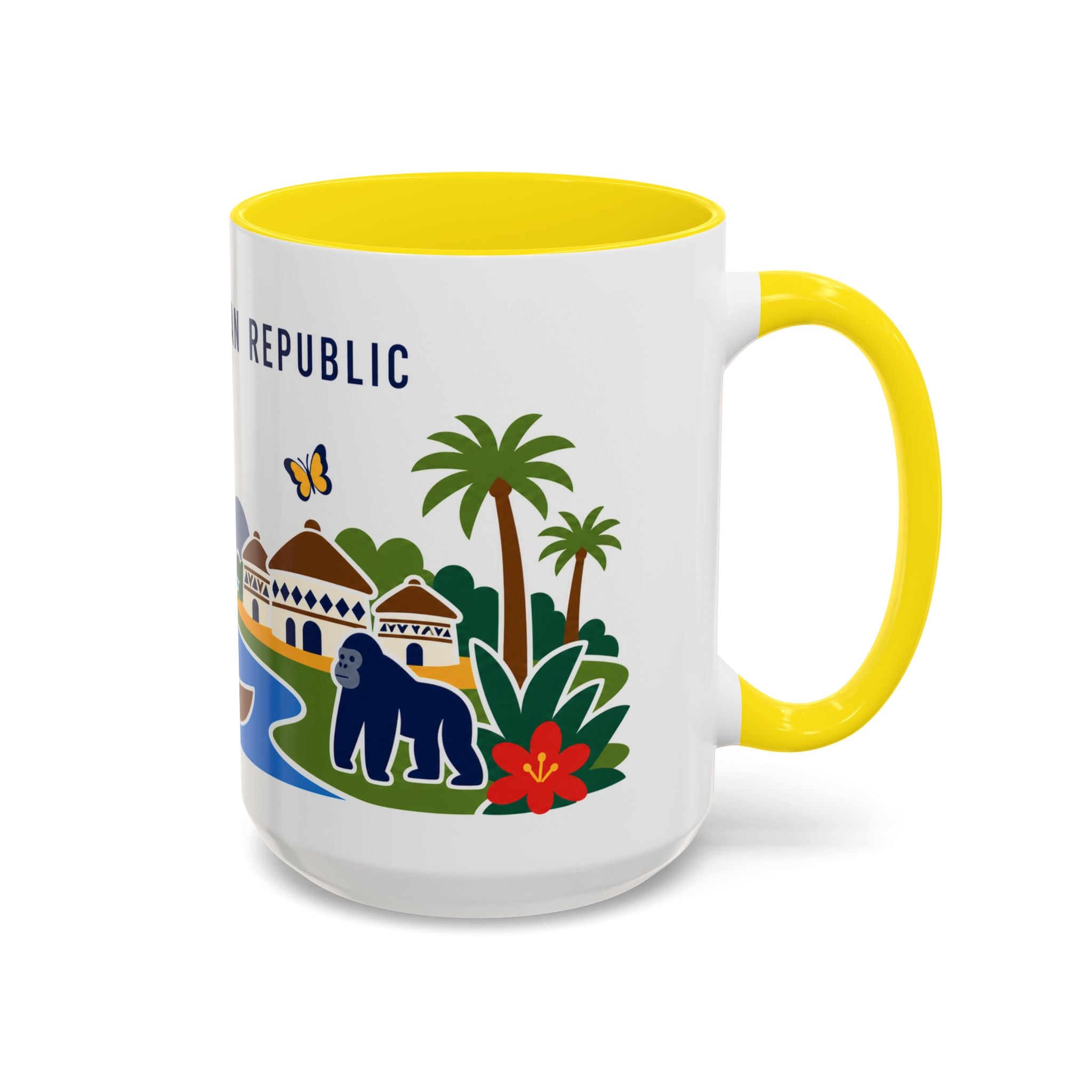 Central African Republic Coffee Mug | Travel Souvenir Accent Mug | Country Gift Ceramic Cup 11oz 15oz
