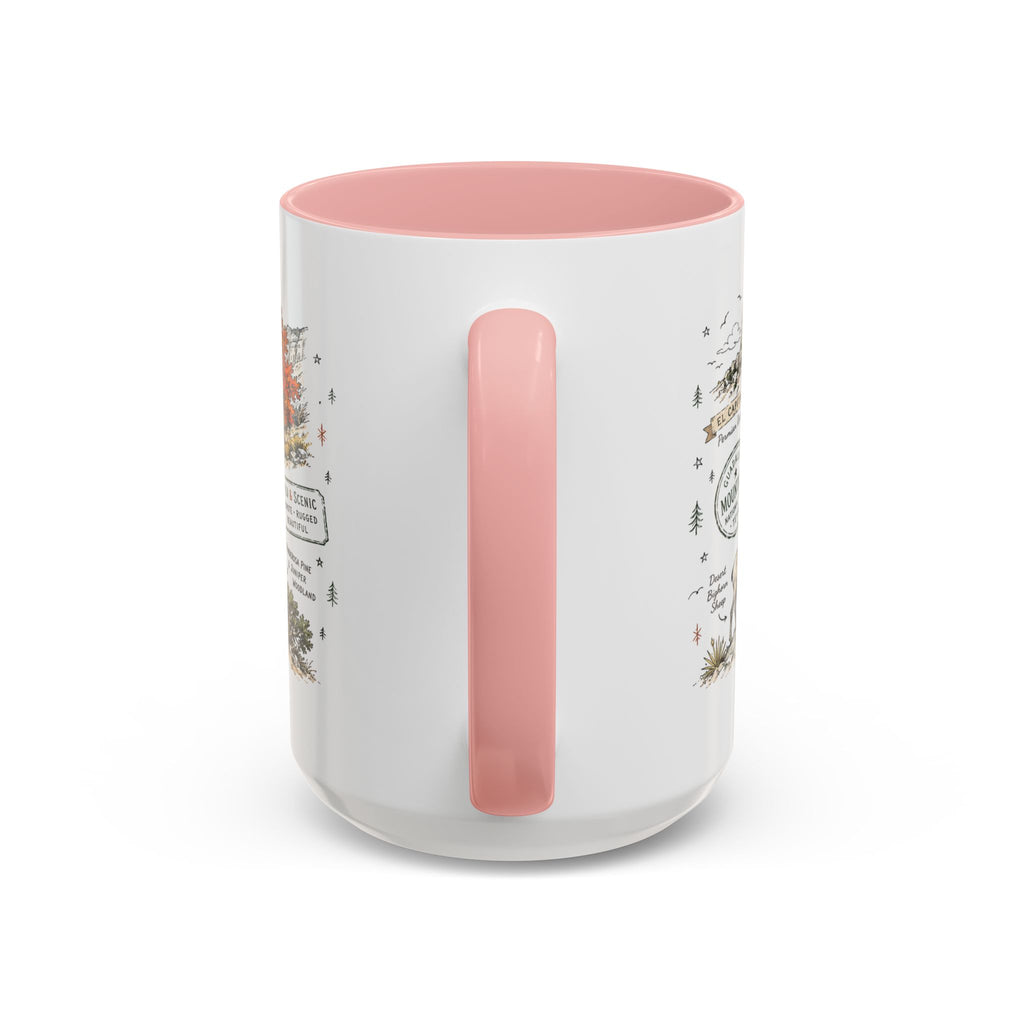 Guadalupe Mountains National Park Coffee Mug | Texas Desert Peaks Hiking Gift | Accent Color Ceramic 11oz 15oz
