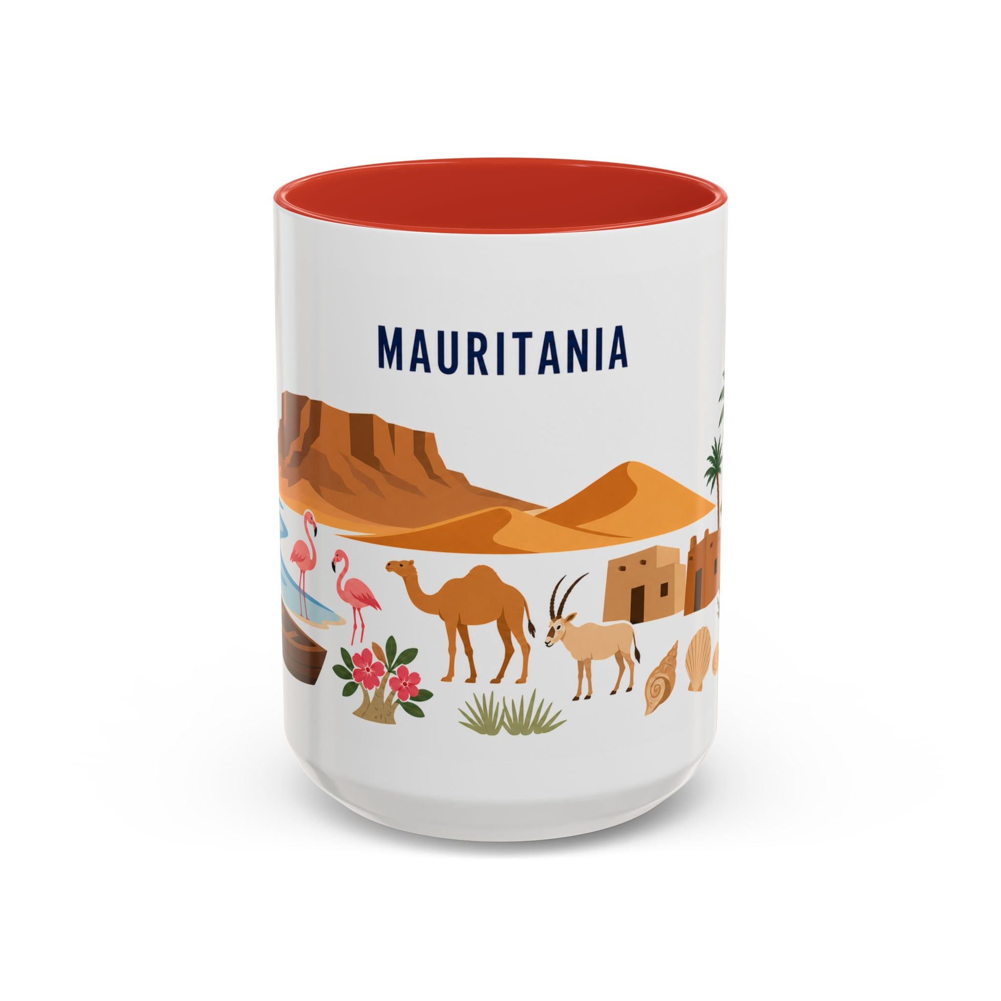 Mauritania Coffee Mug | Travel Souvenir Accent Mug | Country Gift Ceramic Cup 11oz 15oz