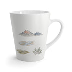 Wrangell-St. Elias National Park Latte Mug | Pastel Watercolor Nature Coffee Cup | 12 oz Travel Souvenir Gift