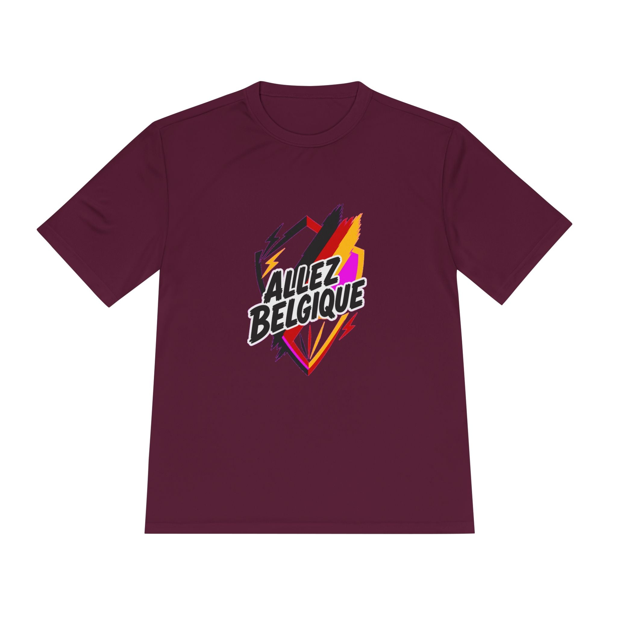Allez Belgique Soccer Fan Shirt, Moisture Wicking Sport Tee