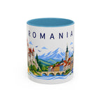 Romania Coffee Mug | Travel Souvenir Accent Mug | Place Gift Ceramic Cup 11oz 15oz