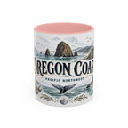 Oregon Coast Mug, Pacific Northwest Travel Souvenir, Bucket List Gift, Accent Ceramic Coffee Mug 11oz 15oz