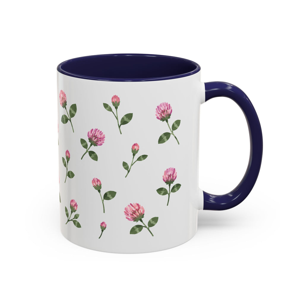 Vermont Red Clover Mug, State Flower Floral Coffee Cup, 11oz Botanical Gift
