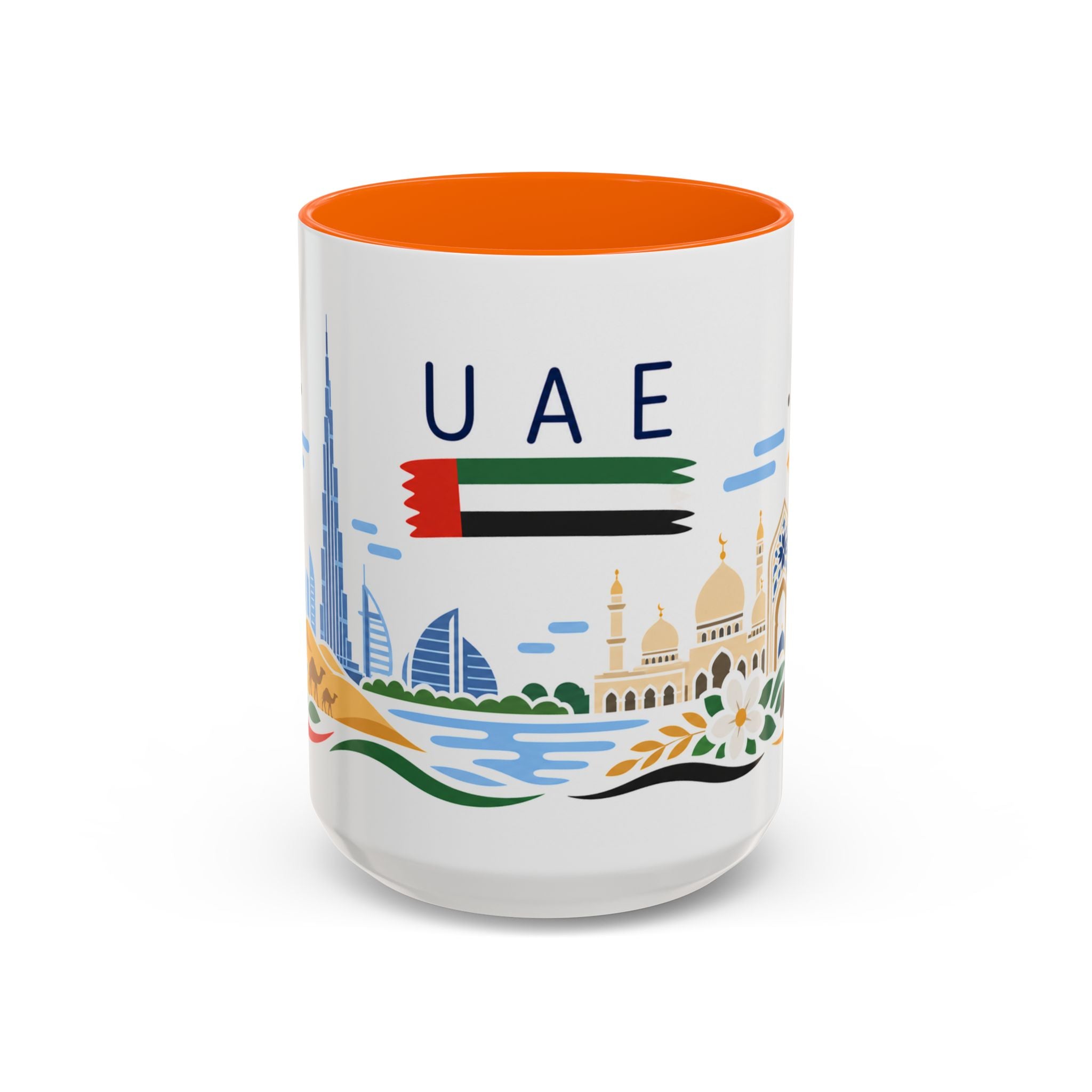 United Arab Emirates Coffee Mug | Travel Souvenir Accent Mug | Country Gift Ceramic Cup 11oz 15oz