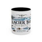 Glacier Bay National Park Coffee Mug | Alaska Wilderness Kayaking Gift | Accent Color Ceramic 11oz 15oz