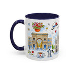 Milan Travel Mug | European City Souvenir Accent Coffee Mug | 11oz 15oz Ceramic Cup