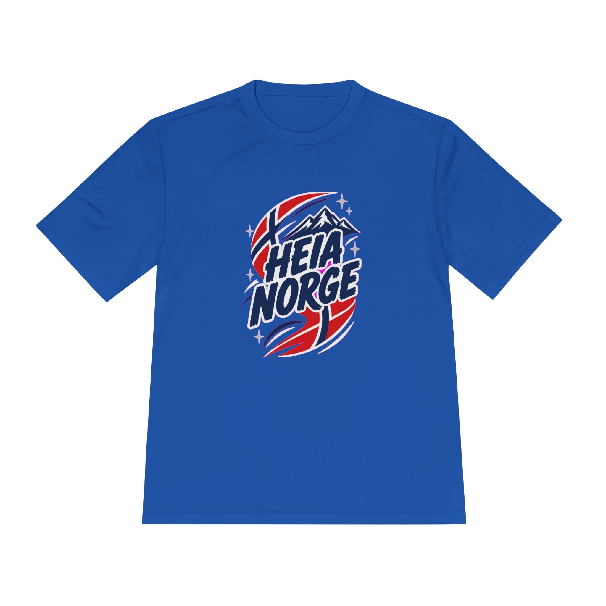 Norway Fan T-Shirt, Heia Norge Sport Tee, Moisture Wicking Performance Shirt