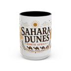 Sahara Dunes Coffee Mug | Travel Destination Souvenir Gift | Accent Color Ceramic 11oz 15oz