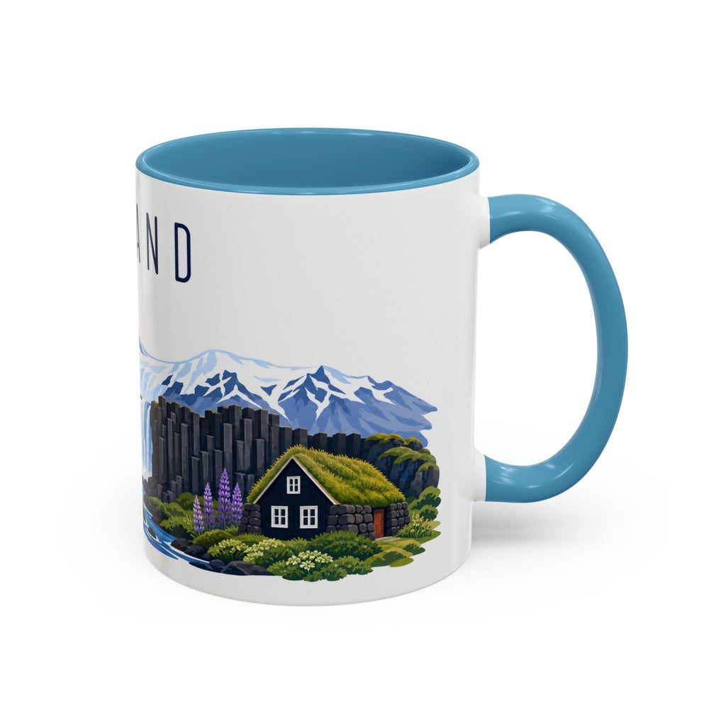 Iceland Coffee Mug | Travel Souvenir Accent Mug | Country Gift Ceramic Cup 11oz 15oz