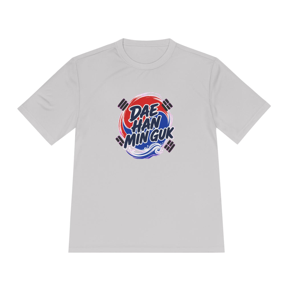 South Korea Dae Han Min Guk Soccer Fan T-Shirt, Moisture Wicking Sport Tee