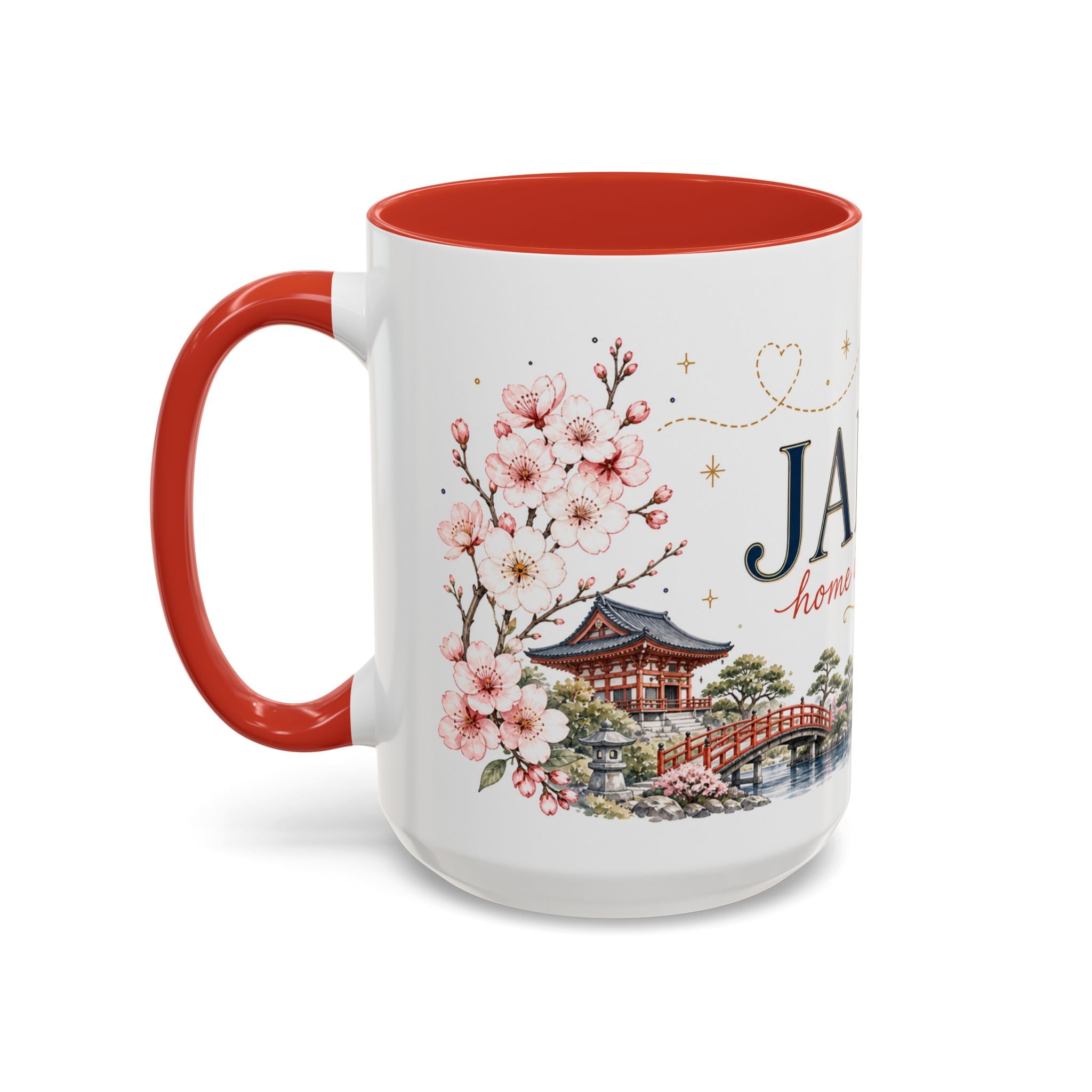 Japan Home Country Mug | Moving Away Gift | Long Distance Friendship | 11 oz 15 oz Accent Mug
