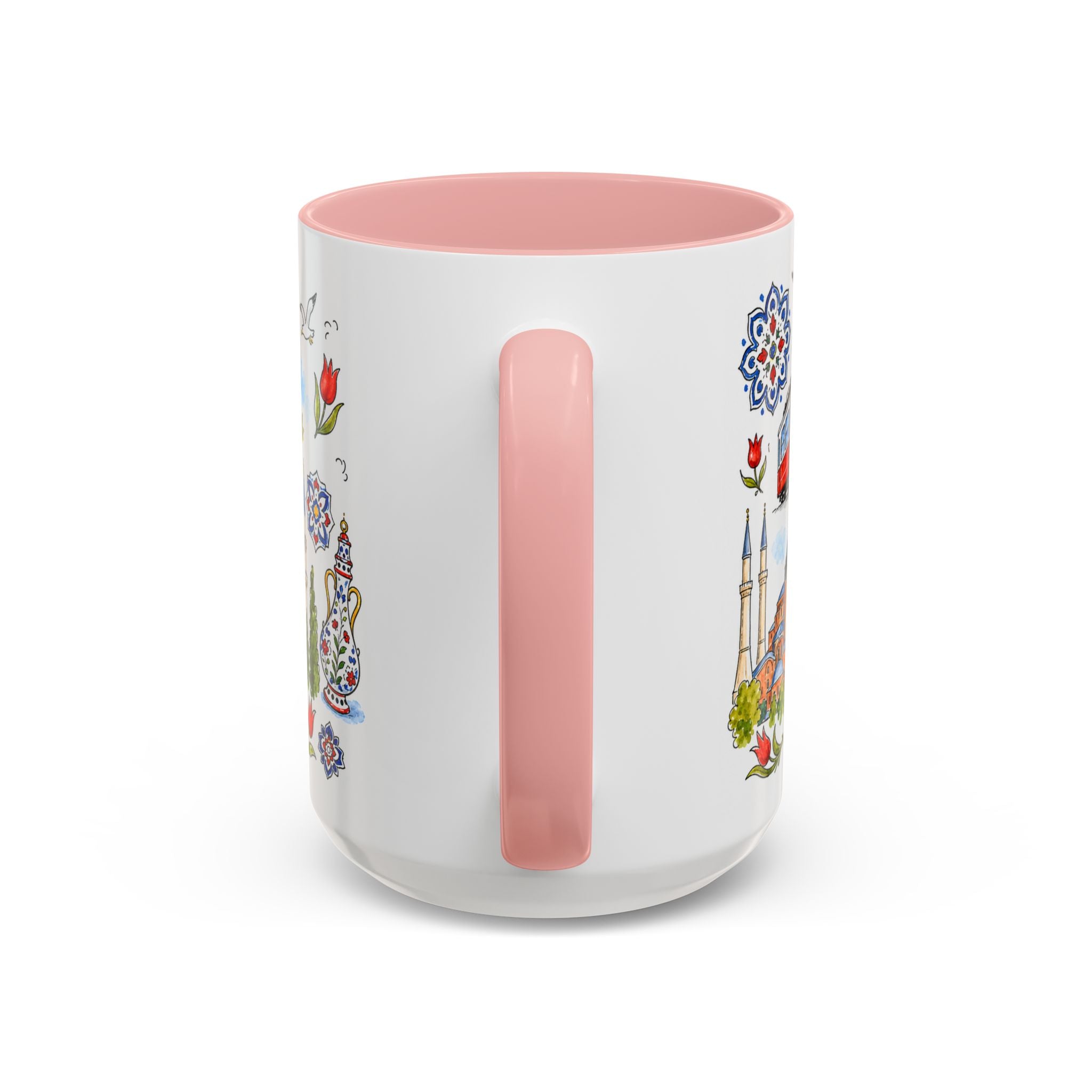 Istanbul Travel Mug | European City Souvenir Accent Coffee Mug | 11oz 15oz Ceramic Cup