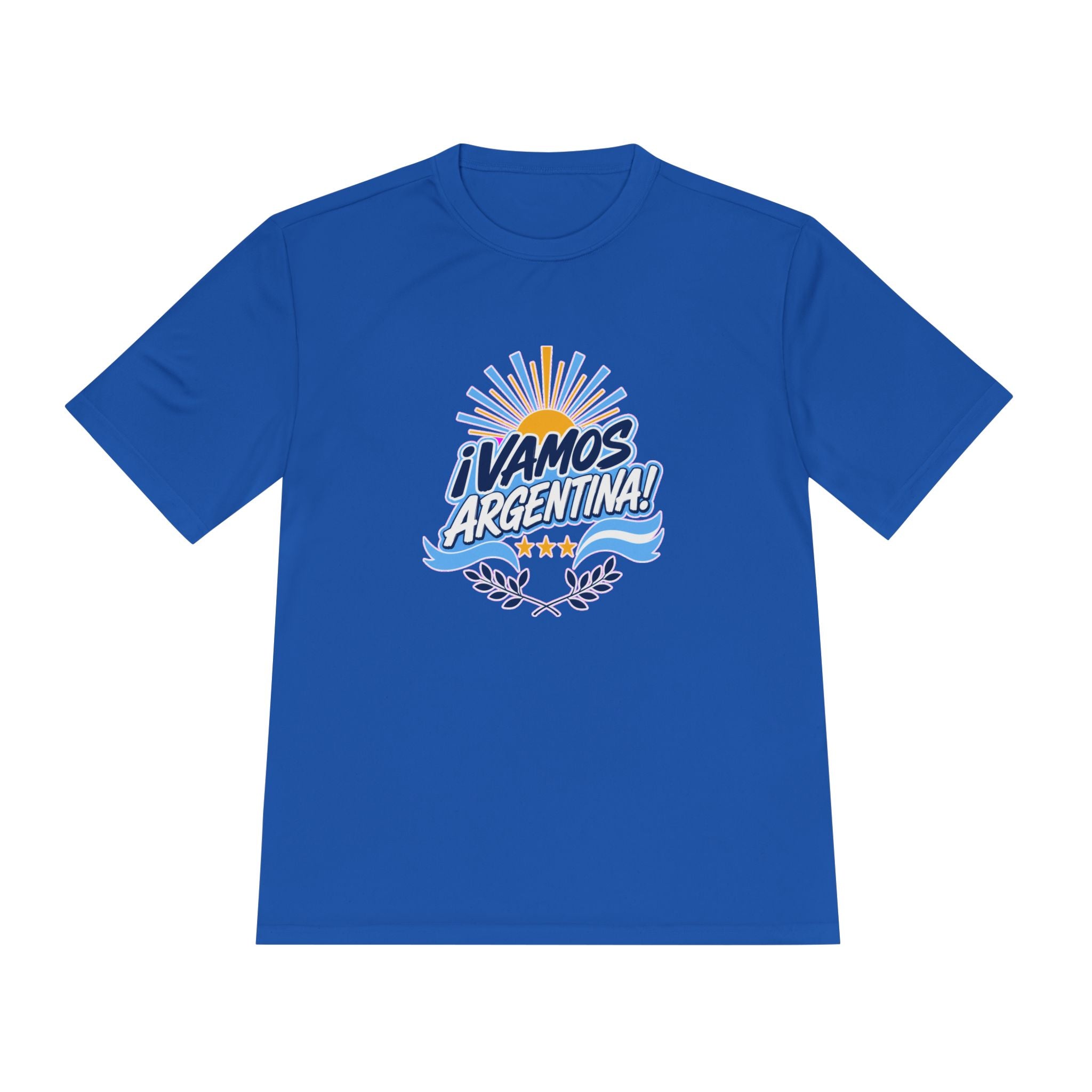 Argentina Soccer T Shirt, ¡Vamos Argentina! Tee, World Football Fan Shirt, Moisture Wicking Sport Tee