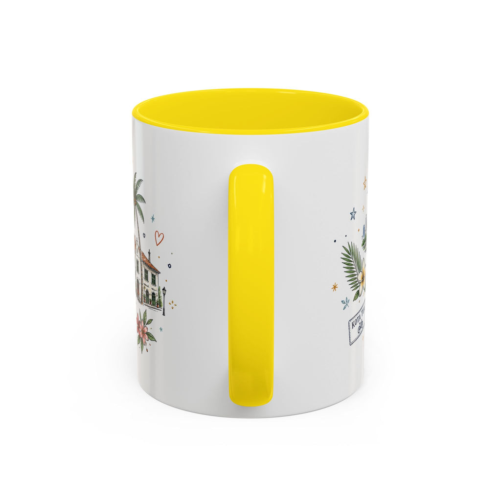 Jakarta Coffee Mug | Indonesia Souvenir Travel Gift | Accent Color Ceramic 11oz 15oz