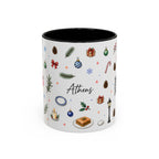 Athens Christmas Mug | Watercolor City Souvenir, Travel Gift (11oz/15oz)
