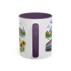 Wichita Illustrated Travel Mug | City Souvenir Accent Coffee Mug | 11oz 15oz Ceramic Cup