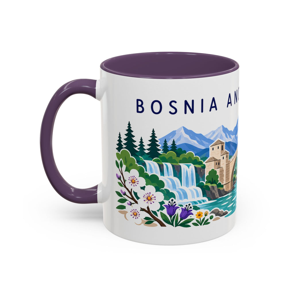 Bosnia and Herzegovina Coffee Mug | Travel Souvenir Accent Mug | Country Gift Ceramic Cup 11oz 15oz