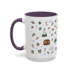 San Francisco Christmas Mug | Watercolor City Souvenir | Ceramic Coffee Cup