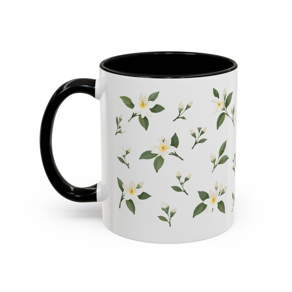 Florida Orange blossom Mug, State Flower Floral Coffee Cup, 11oz Botanical Gift