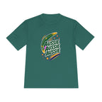Australia Fan T-Shirt, Aussie Boomerang Design, Moisture Wicking Sport Tee