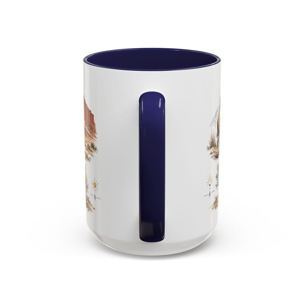 Gobi Desert Mug, Mongolia Travel Souvenir, Bucket List Gift, Accent Ceramic Coffee Mug 11oz 15oz