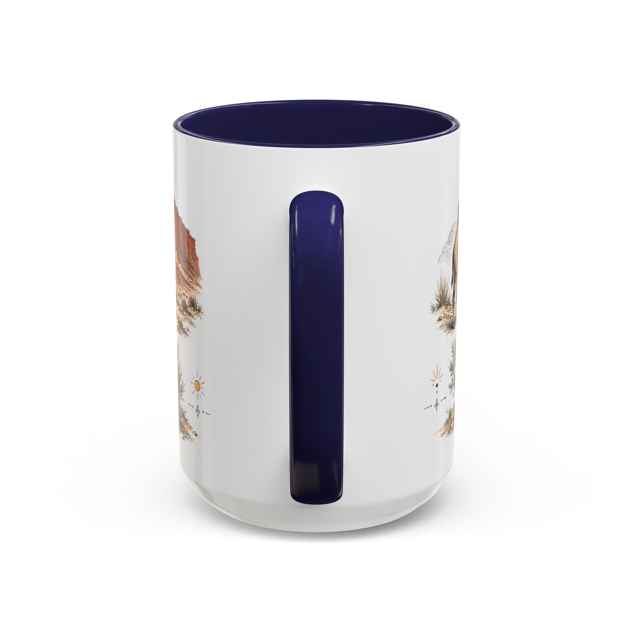 Gobi Desert Mug, Mongolia Travel Souvenir, Bucket List Gift, Accent Ceramic Coffee Mug 11oz 15oz
