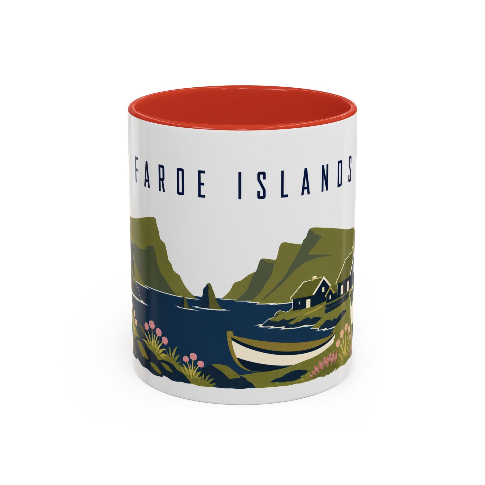 Faroe Islands Coffee Mug | Travel Souvenir Accent Mug | Country Gift Ceramic Cup 11oz 15oz