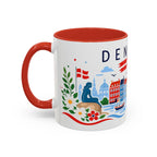 Denmark Coffee Mug | Travel Souvenir Accent Mug | Country Gift Ceramic Cup 11oz 15oz