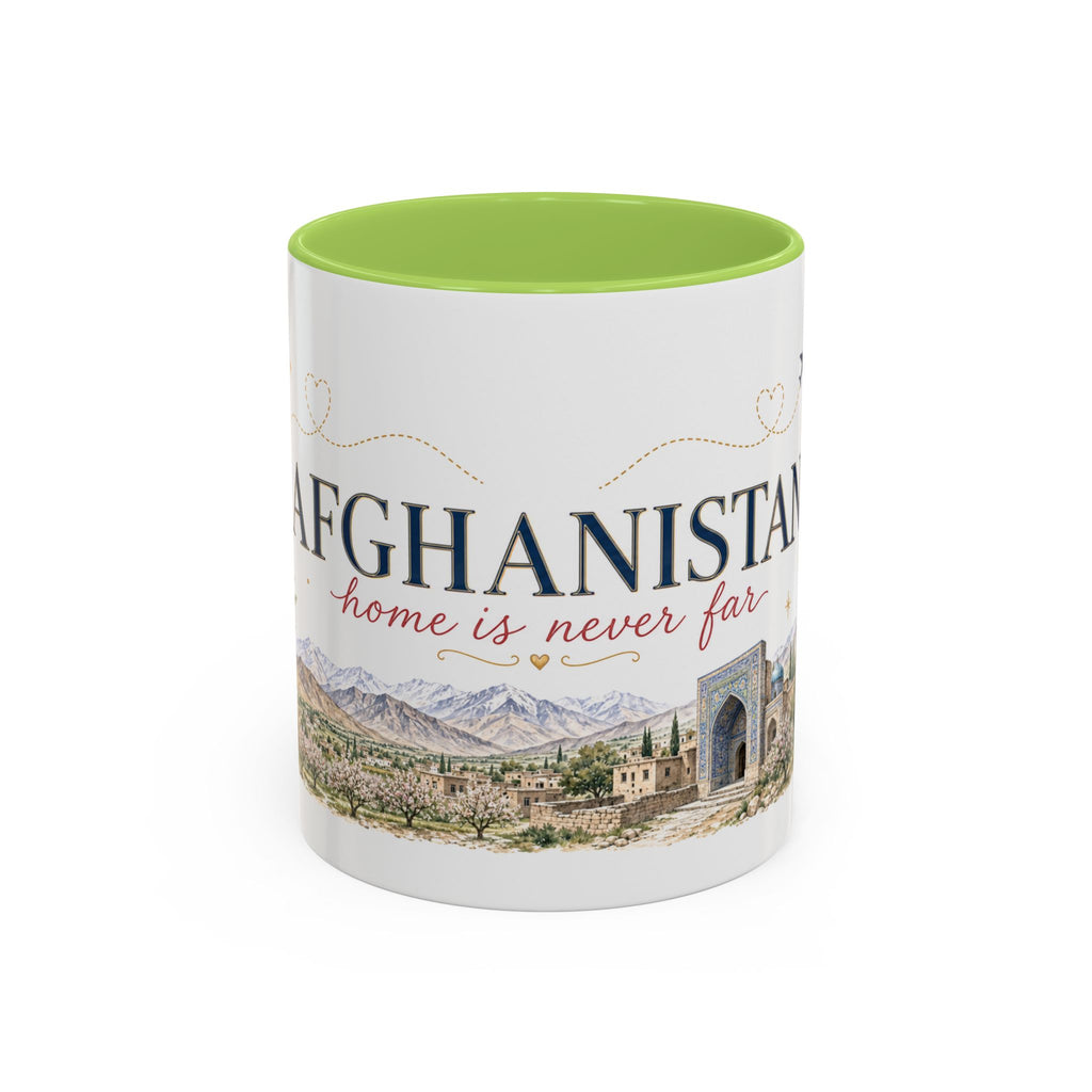 Afghanistan Home Country Mug | Moving Away Gift | Long Distance Friendship | 11 oz 15 oz Accent Mug