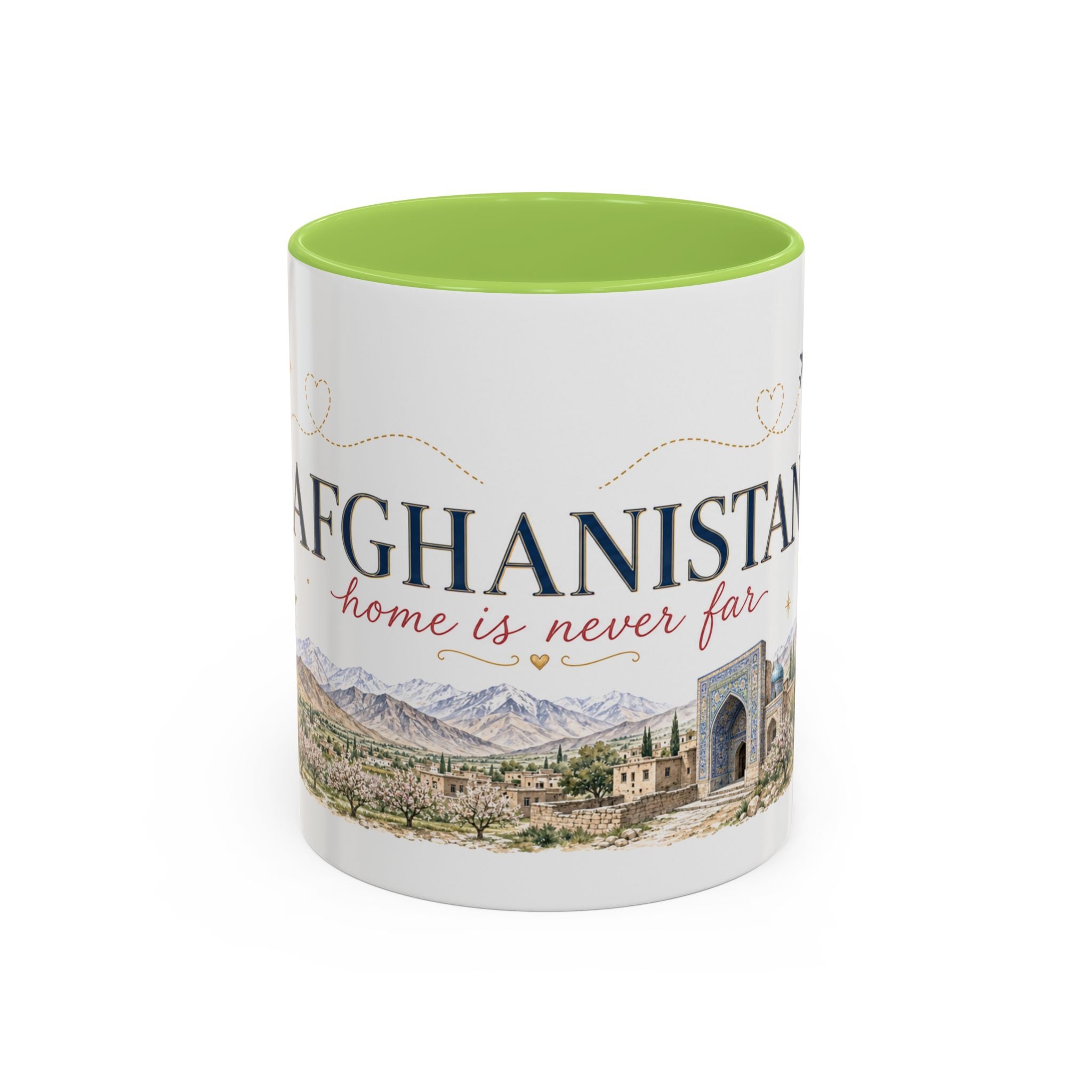 Afghanistan Home Country Mug | Moving Away Gift | Long Distance Friendship | 11 oz 15 oz Accent Mug
